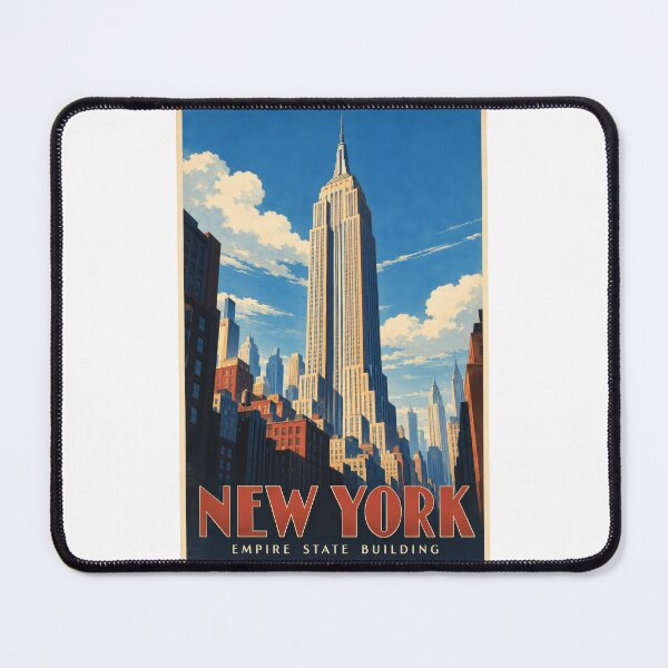 Item preview, Empire State Building - Vintage New York Skyline designed and sold by thebigleebowski.