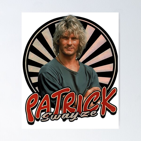 Item preview, Patrick Swayze Vintage Retro Portrait Design designed and sold by MoonLipipi.