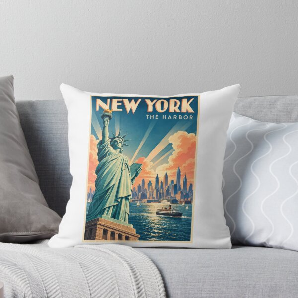 Item preview, Statue of Liberty - Vintage New York Harbor Art designed and sold by thebigleebowski.