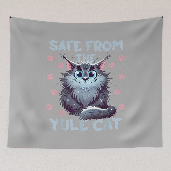 Item preview, Safe From the Yule Cat Jolakotturinn Icelanic Folklore designed and sold by ArleneRowe.