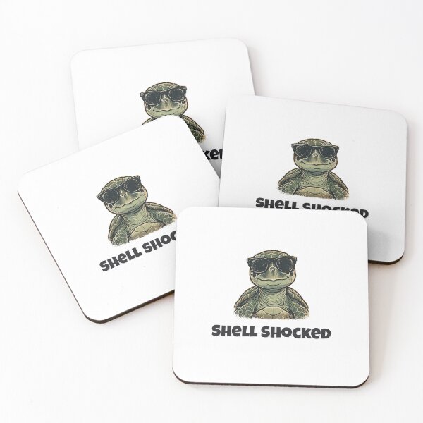 Item preview, Shell Shocked Funny Turtle Pun designed and sold by Wild Shades.
