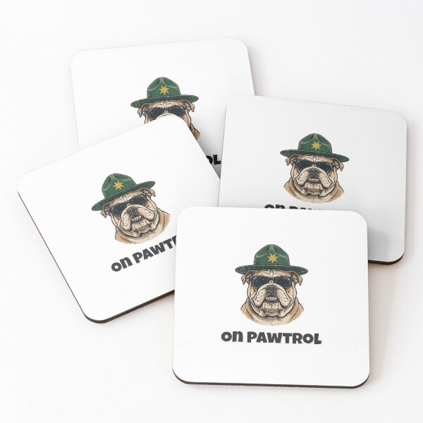 Item preview, On Pawtrol Funny Bulldog Deputy Design designed and sold by Wild Shades.