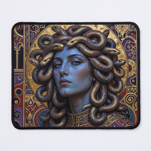 Item preview, Medieval Medusa Art designed and sold by TheDarkWardrobe.