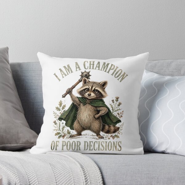Item preview, Champion of Poor Decisions designed and sold by Jasper Kingsley Brainwaves.