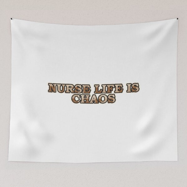 Item preview, Nurse Life Is Chaos Funny Work Shirt designed and sold by Alphakenon.