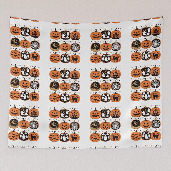 Item preview, Cute Halloween Pumpkin Collection with Ghosts Cats and Spooky designed and sold by Zizo-DR44.