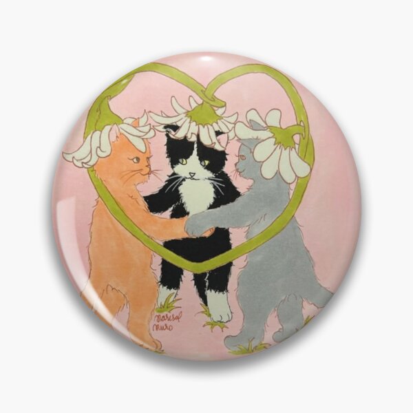 Item preview,  Vintage Y2K flower cat poster pink designed and sold by ellmoswrld.