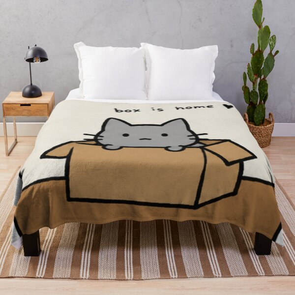 Item preview, Box Is Home Cute Grey Kitty designed and sold by privonak.