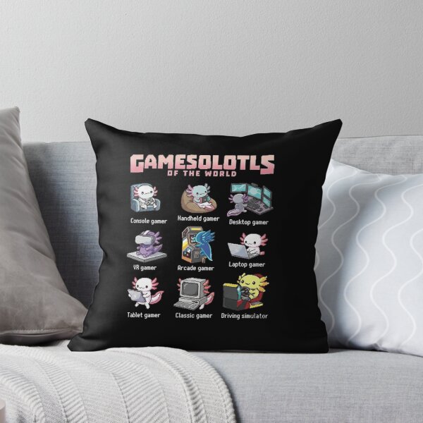 Item preview, CGamesolotls of the World Cute Axolotl Gamer Collection designed and sold by MiALopezArt.
