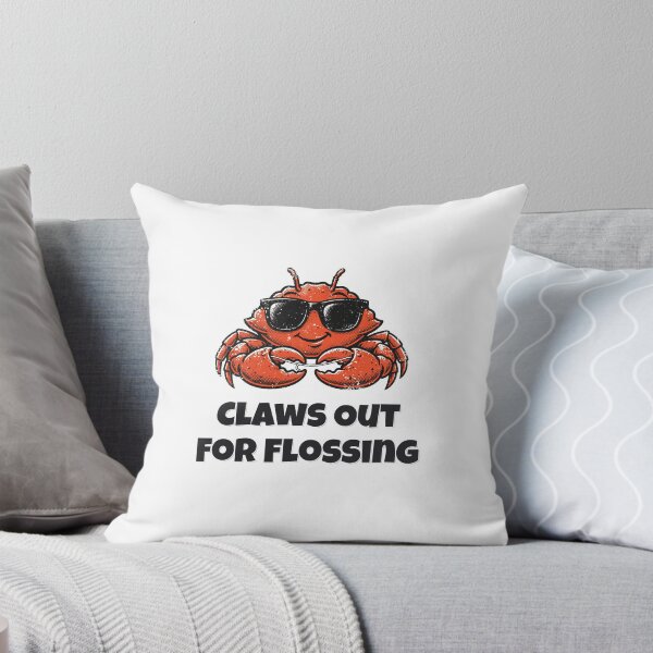 Item preview, Claws Out For Flossing Funny Crab Dentist Design designed and sold by Wild Shades.