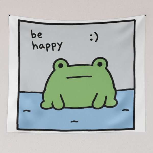 Item preview, Be Happy Cute Frog designed and sold by privonak.