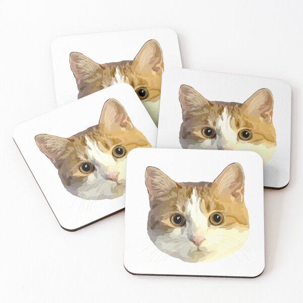 Item preview, Orange and White Cat Digital Portrait designed and sold by Levi & Koda Studio.