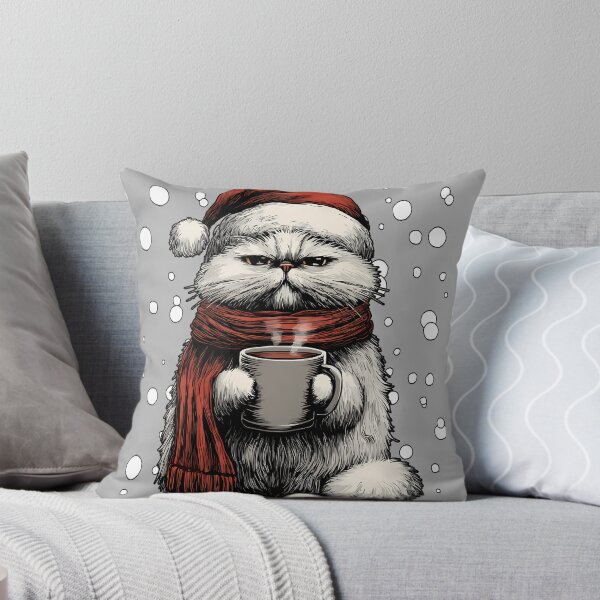 Item preview, Persian Cat Coffee Lover Christmas Santa Hat designed and sold by GreggRoss.