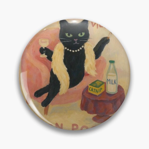 Item preview, Vintage cat smoking wine painting poster designed and sold by ellmoswrld.