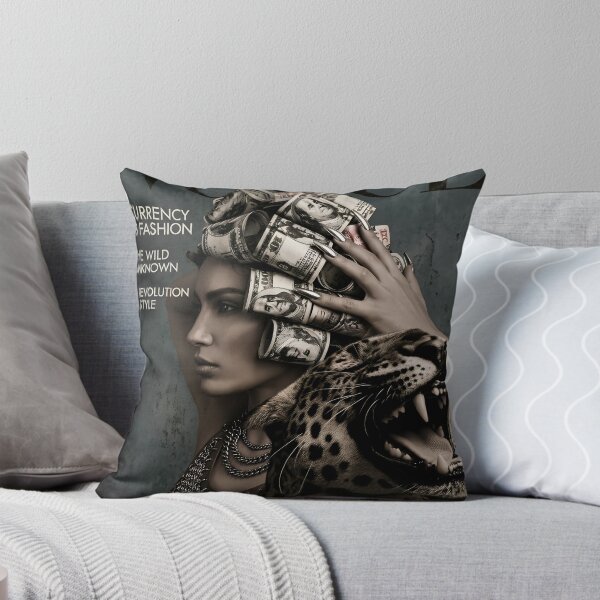 Item preview, Fashion Magazine Style Leopard Money Turban Wild Luxury Art designed and sold by Virtuoussignal.