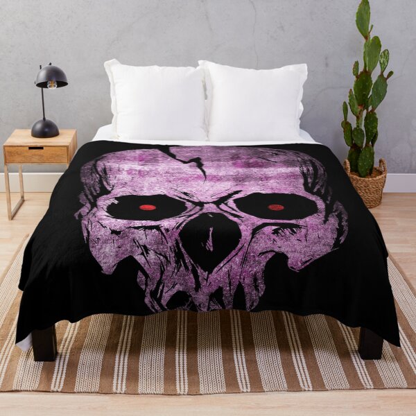 Item preview, Red Eyed Pink Skull Distressed Grunge Horror Graphic designed and sold by Ghoul Enterprises.