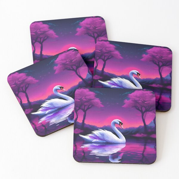 Item preview, Enchanted Swan at Twilight designed and sold by tambanow.