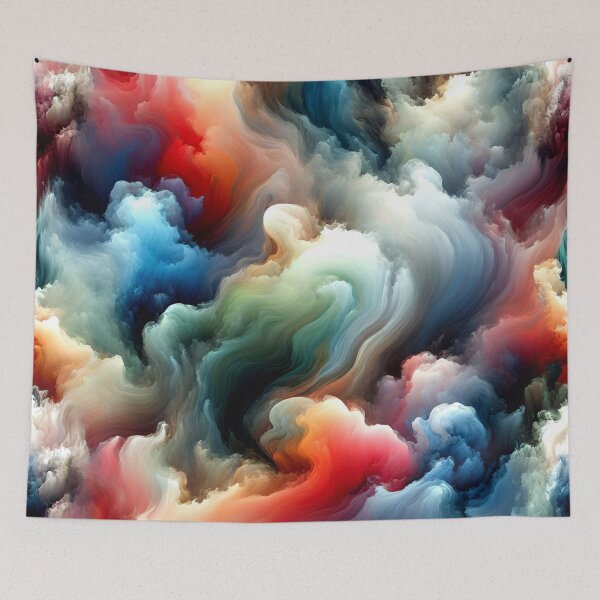 Item preview, Fantasy Colorful Swirling Smoke Abstract Designs Art designed and sold by DEC02.