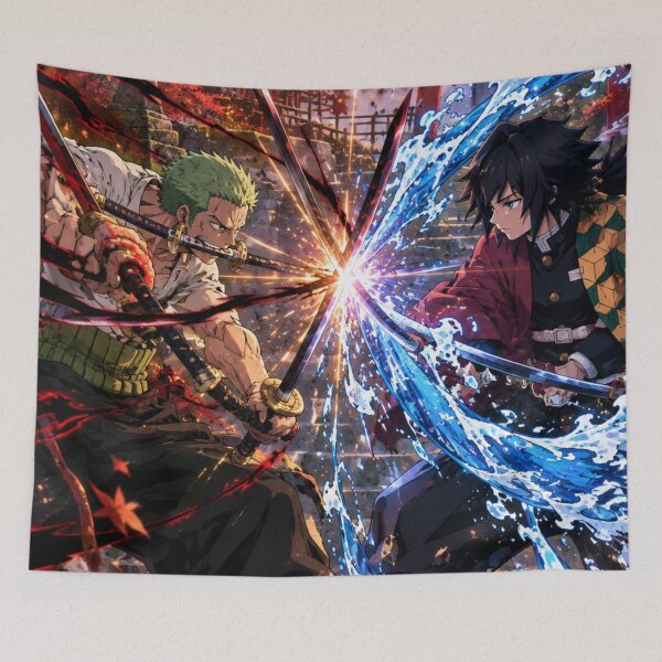 Item preview, Zoro Vs Giyu designed and sold by jinwooo.