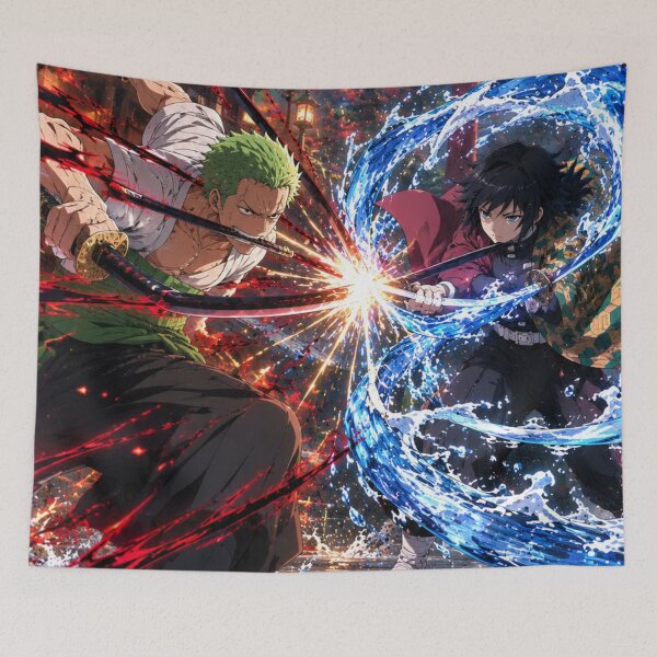 Item preview, Zoro Vs Giyu designed and sold by jinwooo.