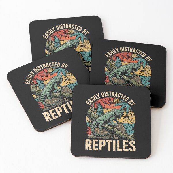 Item preview, Easily Distracted by Reptiles Vintage Iguana Tropical Wildlife Lover designed and sold by Ostericaimusa.