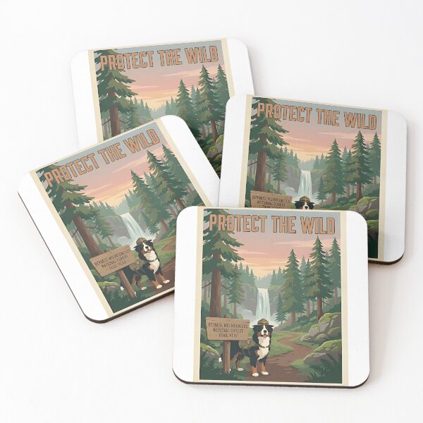Item preview, Bernese Mountain Dog Forest Ranger designed and sold by PictoVibe.