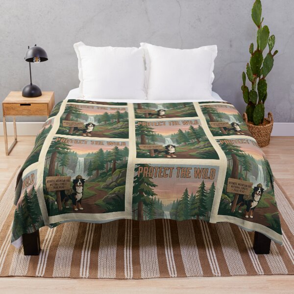 Item preview, Bernese Mountain Dog Forest Ranger designed and sold by PictoVibe.