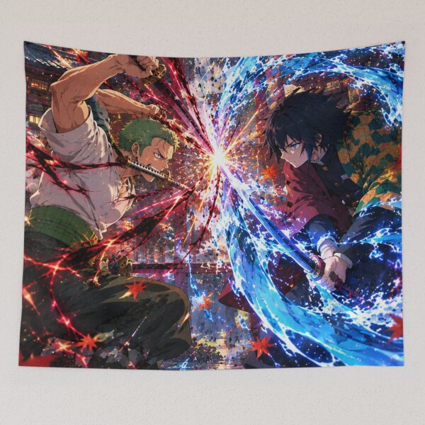 Item preview, Zoro Vs Giyu designed and sold by jinwooo.