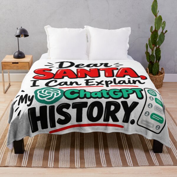 Item preview, Dear Santa I Can Explain My ChatGPT History Funny Christmas AI designed and sold by The Happiness Market .