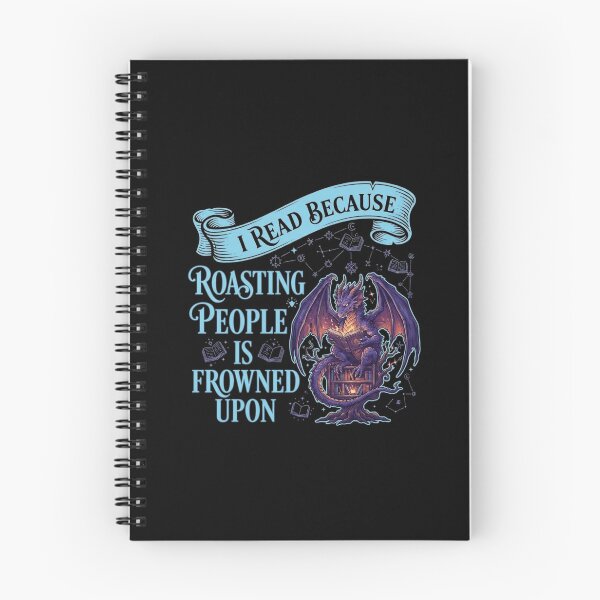 Item preview, I Read Because Roasting People Is Frowned Upon Fantasy Book Dragon Humor designed and sold by Ostericaimusa.