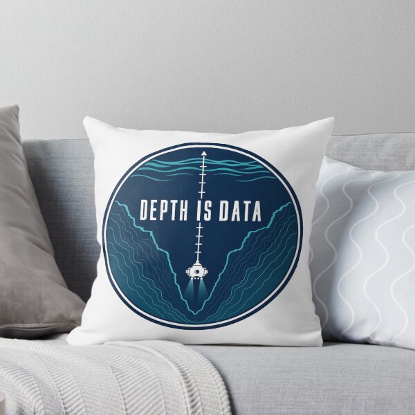 Item preview, Depth Is Data – Oceanography & Bathymetry – Deep Sea Marine Science Art Tee designed and sold by bobscraze.