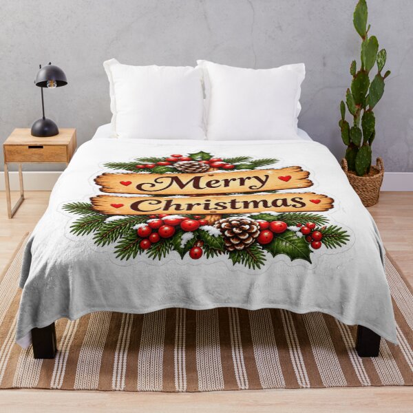 Item preview, Rustic Wooden Merry Christmas Holiday Sign designed and sold by Essafi  ⭐️⭐️⭐️⭐️⭐️⭐️.