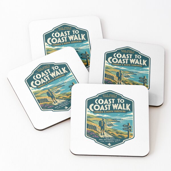 Item preview, Coast To Coast Walk Hills Coast Hidden Gems Cumbria North Yorkshire British Hiking Trail designed and sold by kristyparkStar3.
