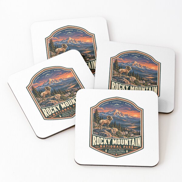 Item preview, Rocky Mountain National Park Colorado USA Explore Preserve Belong Majestic Peaks Endless Horizons Bighorn Sheep Nature Outdoors Hiker Traveler designed and sold by AncientClouds25.