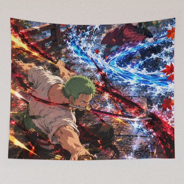 Item preview, Zoro Vs Giyu designed and sold by jinwooo.
