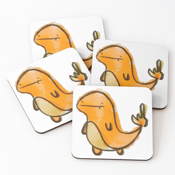 Item preview, Cute Orange Fire Lizard Tail Flame Kawaii Art designed and sold by riskadityas.