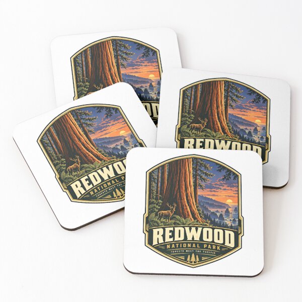 Item preview, Redwood National Park Forests Meet The Pacific National Parks Travel Souvenir Hiker designed and sold by NeedForParks.