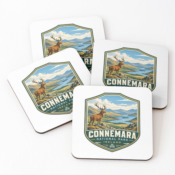 Item preview, Connemara National Park Ireland Travel Souvenir Irish Landscape Deer Wildlife designed and sold by kristyparkStar3.
