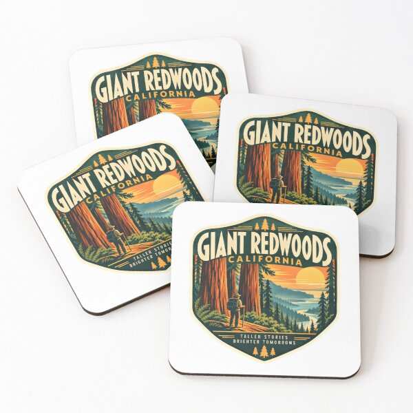 Item preview, Giant Redwoods California Taller Stories Brighter Tomorrows Nature Hiker Traveler designed and sold by ManilStuck237.