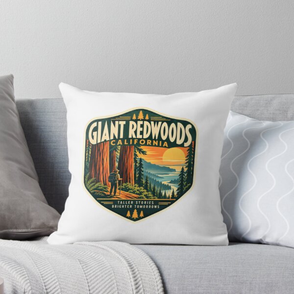 Item preview, Giant Redwoods California Taller Stories Brighter Tomorrows Nature Hiker Traveler designed and sold by ManilStuck237.