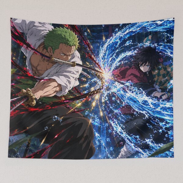Item preview, Zoro Vs Giyu designed and sold by jinwooo.