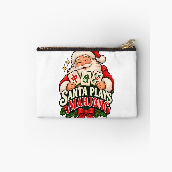 Item preview, Santa Plays Mahjong Christmas designed and sold by freshartdesigns.
