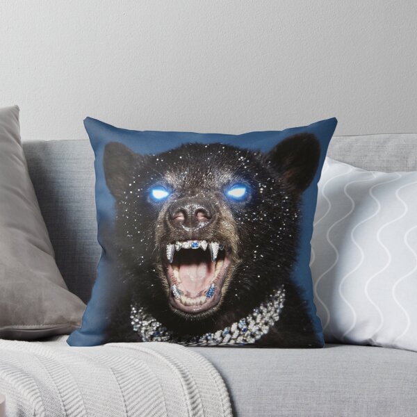 Item preview, Black Bear Iced Out Grillz Glowing Eyes Hip Hop Streetwear Art designed and sold by Virtuoussignal.