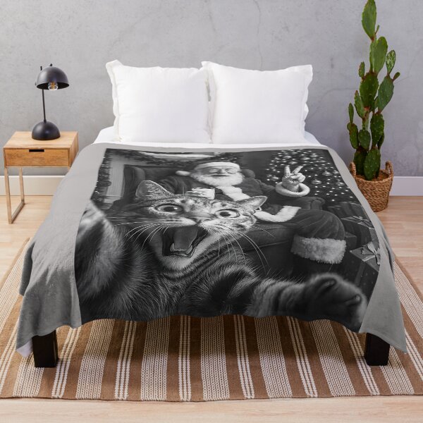 Item preview, Funny Cat Selfie with Santa for Men and Women designed and sold by GreggRoss.