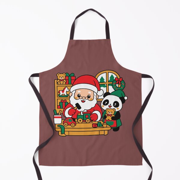Item preview, Cute Santa's Workshop Panda Elf - Kawaii Christmas Toy Making Sticker designed and sold by ُEldalal-Design.