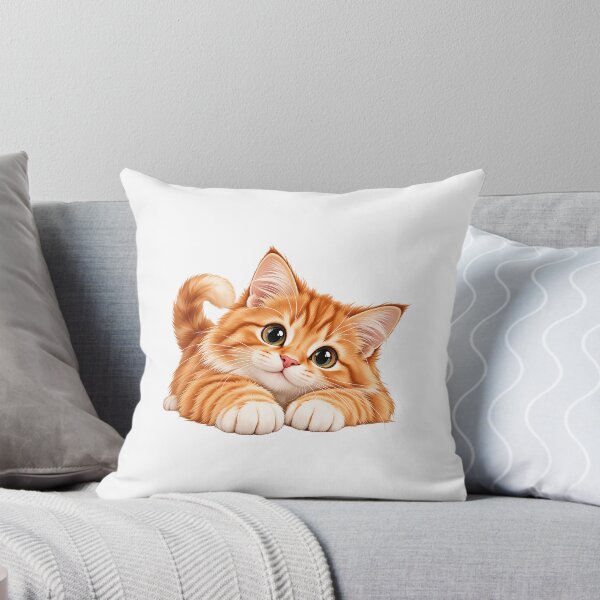 Item preview, a beautiful ginger cat on a white background designed and sold by GalynaLB.