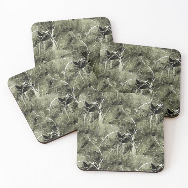 Item preview, Abstract Bird Flower Garden in Green designed and sold by Artistestella.