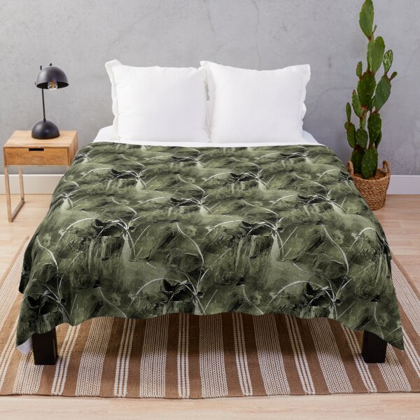 Item preview, Abstract Bird Flower Garden in Green designed and sold by Artistestella.