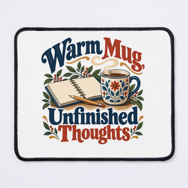 Item preview, Warm Mug, Unfinished Thoughts Journaling Writer Reflection designed and sold by SkeletonsDanger.