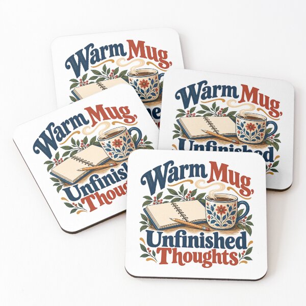 Item preview, Warm Mug, Unfinished Thoughts Journaling Writer Reflection designed and sold by SkeletonsDanger.